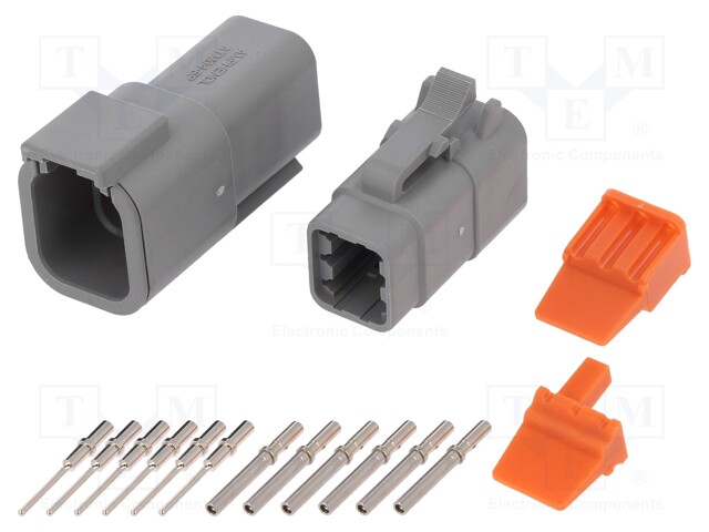 Connector: wire-wire; ATM; plug; male + female; Size: 20; PIN: 6