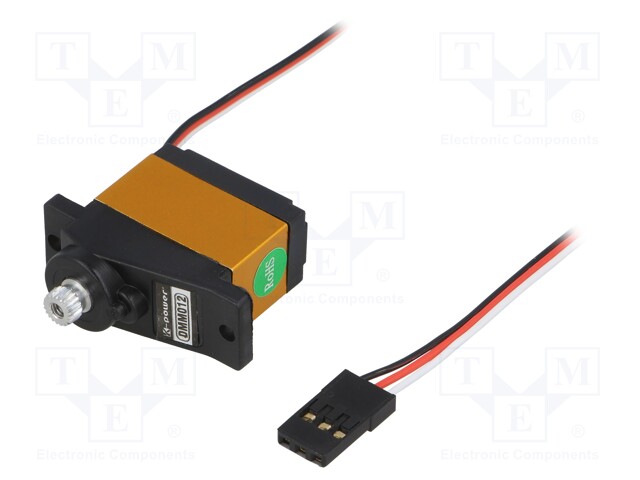 Motor: servo; 4.8÷6VDC; micro; digital; 14g; 23.5x12.2x20.6mm