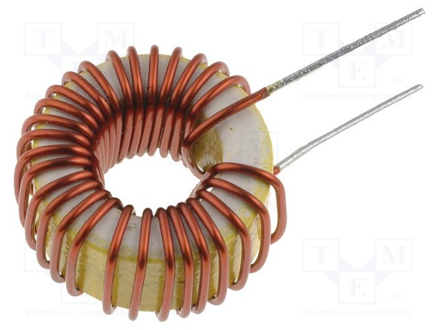 Inductor: wire; THT; 33uH; 1A; 52mΩ