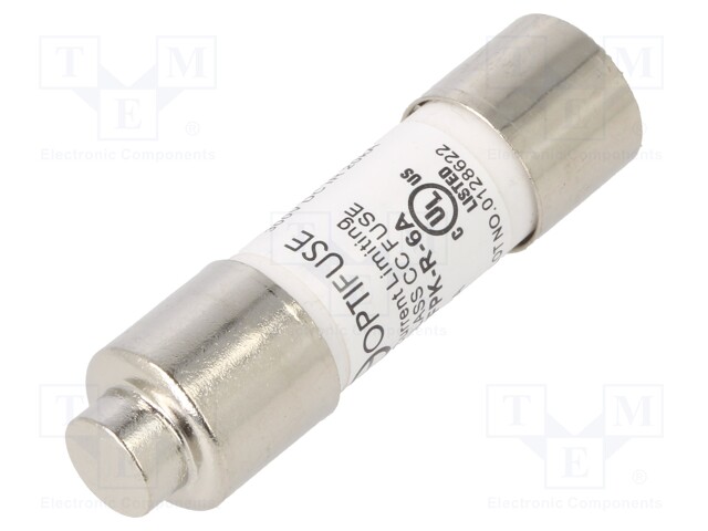 Fuse: fuse; quick blow; 6A; 600VAC; 600VDC; cylindrical,industrial