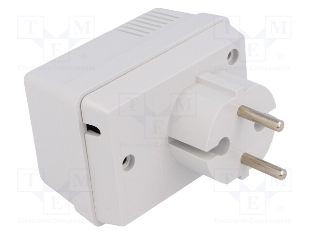 Enclosure: for power supplies; X: 52mm; Y: 73mm; Z: 46mm; ABS; grey