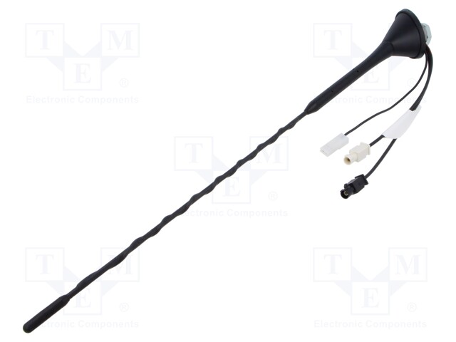 Antenna; car top; 0.4m; AM,DAB,FM; Fiat,Renault,VW,Škoda; 0.2m