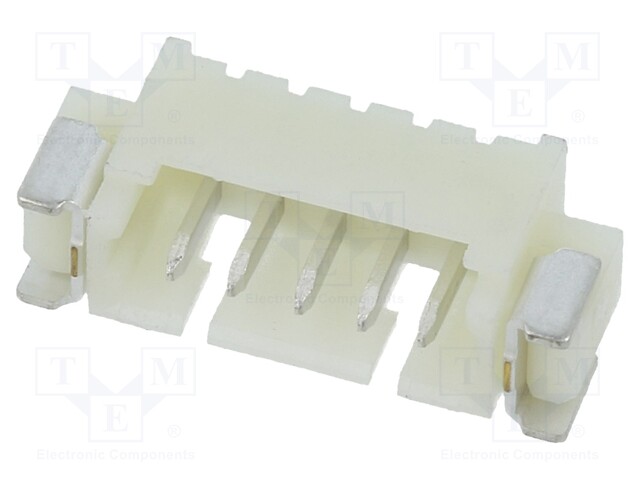 Socket; wire-board; male; 1.25mm; PIN: 5; SMT; 250V; 1A; tinned