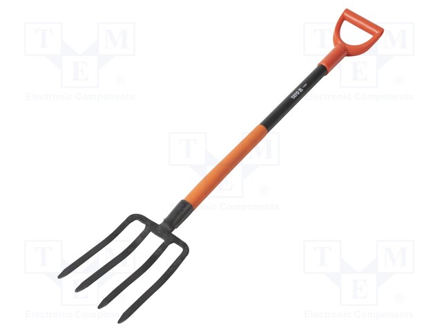 Digging fork; Width: 180mm; L: 1200mm; garden; Handle mat: metal