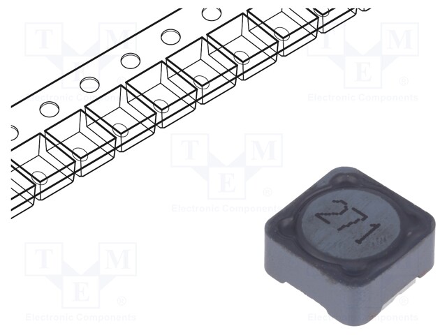 Inductor: wire; SMD; 270uH; 750mA; 460mΩ; 12x12x6mm; ±20%; -40÷125°C