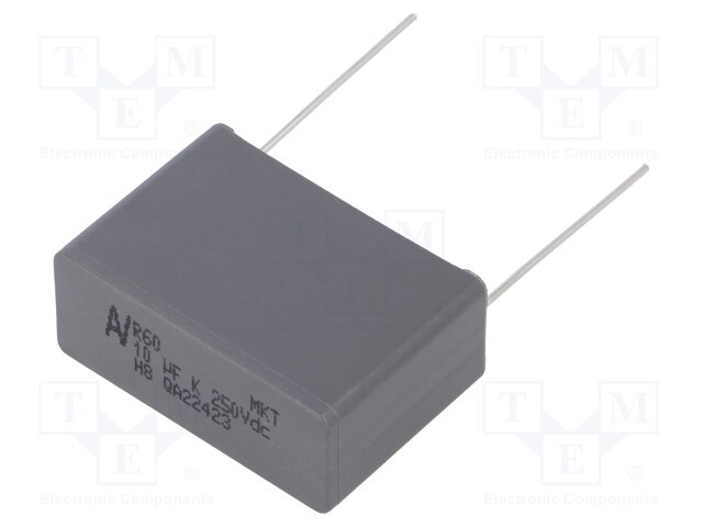 Capacitor: polyester; 10uF; 160VAC; 250VDC; Pitch: 27.5mm; ±10%