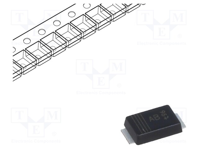 Diode: Schottky rectifying; SMD; 60V; 3A; SOD128