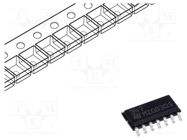 Operational amplifier; 4MHz; 8÷36V; Channels: 4; SO14-W