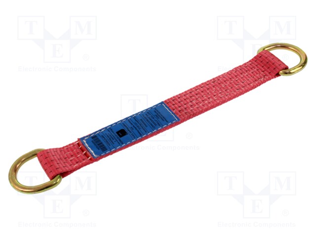 Attachment strap; L: 387mm; Width: 50mm; red