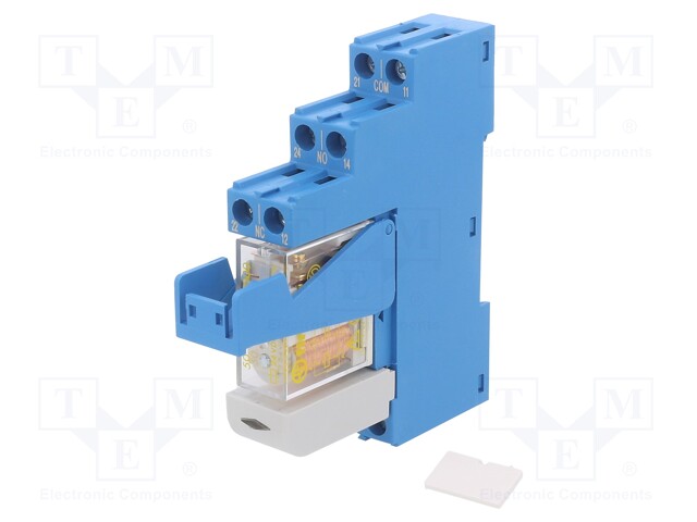 Relay: interface; DPDT; Ucoil: 24VDC; 8A; 8A/250VAC; DIN