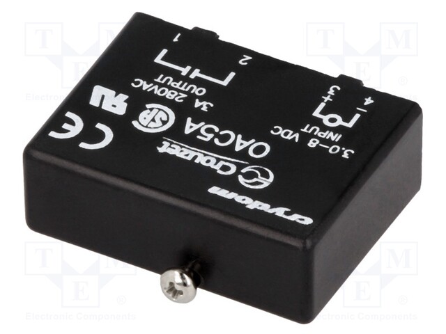 Relay: solid state; Ucntrl: 2.75÷8VDC; 3.5A; 24÷240VAC; -30÷80°C