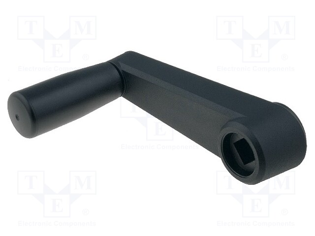 Crank; polyamide; black; Boss material: steel; Holder length: 50mm