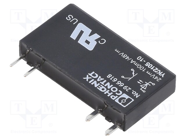 Relay: solid state; Ucntrl: 24VDC; 100mA; 3÷48VDC