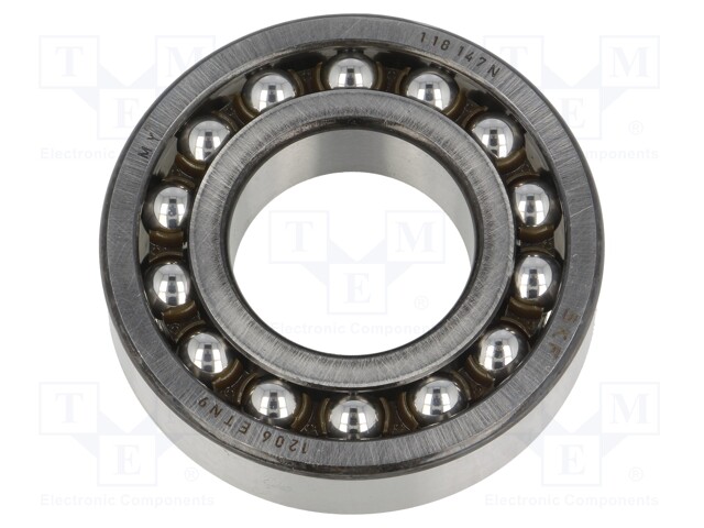 Bearing: ball; self-aligning; Øint: 30mm; Øout: 62mm; W: 16mm