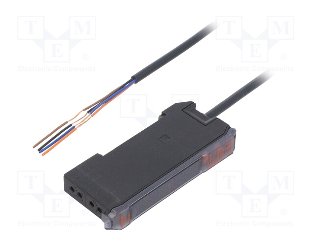 Sensor: optical fibre amplifier; PNP; IP50; Connection: lead 2m