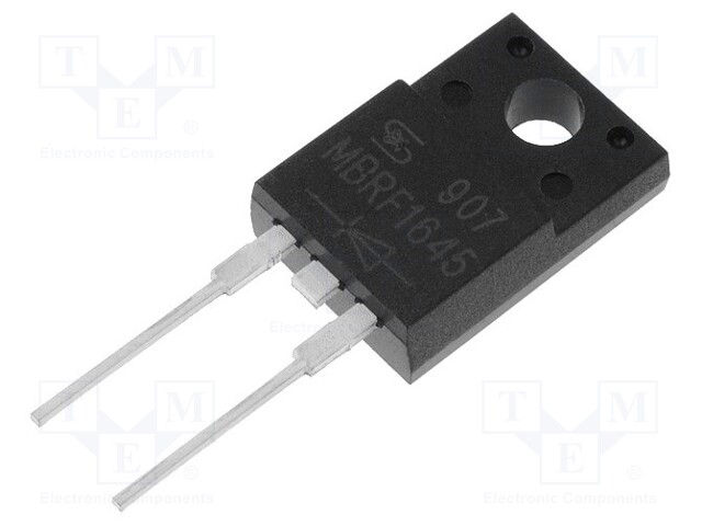 Diode: Schottky rectifying; THT; 45V; 16A; ITO220AC; Package: tube