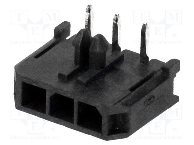 Socket; wire-board; male; Micro-Fit 3.0; 3mm; PIN: 3; THT; 5A; tinned