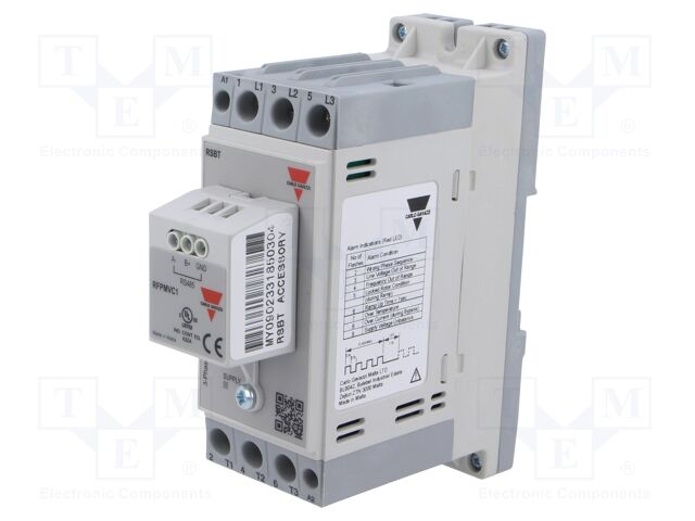 Module: soft-start; Usup: 220÷400VAC; DIN; 7.5kW; IP20; 16A