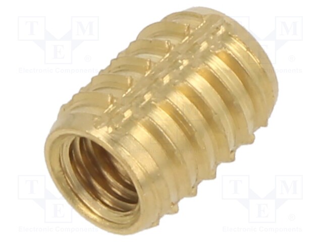 Threaded insert; brass; M5; BN: 37915; L: 10mm; TRISERT®