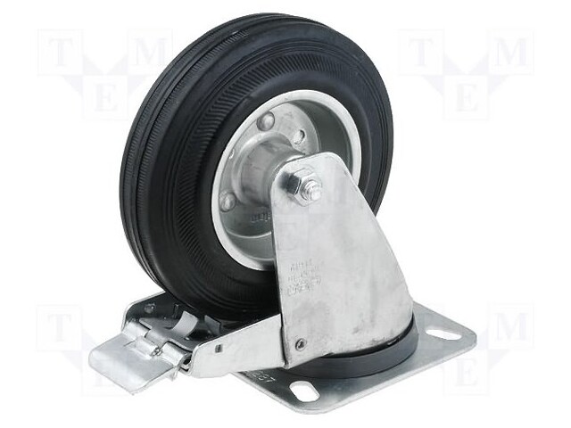 Transport wheel; Ø: 200mm; W: 50mm; H: 240mm; torsional with lock