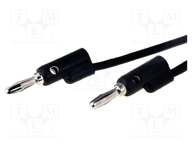 Test lead; 0.9m; black; 60VDC