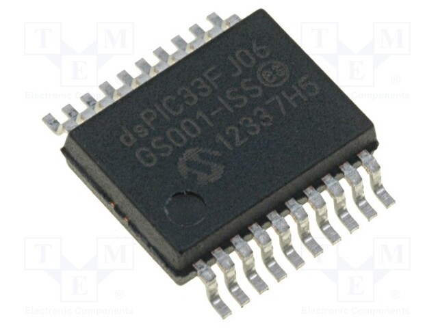 IC: dsPIC microcontroller; SRAM: 256B; Memory: 6kB; SSOP18; DSPIC