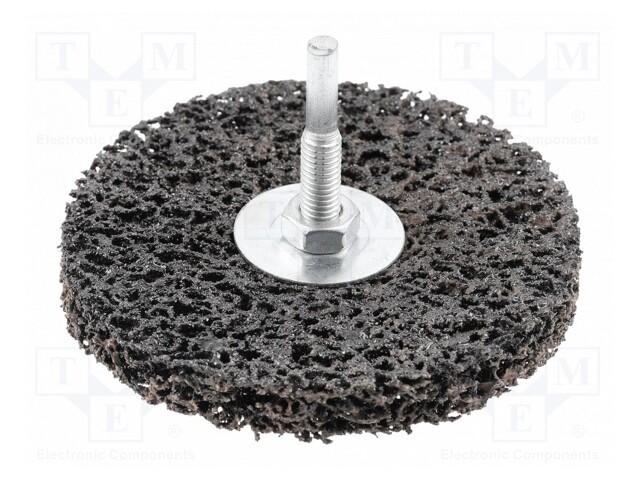 Grinding wheel; 100mm; fiber; with lever; Mounting: rod 6mm