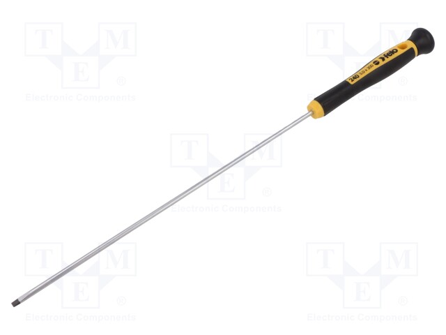 Screwdriver; slot; precision; 3,0x0,5mm; 200mm