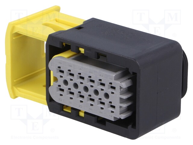 Connector: automotive; plug; female; PIN: 12; IP67; for cable; 60V