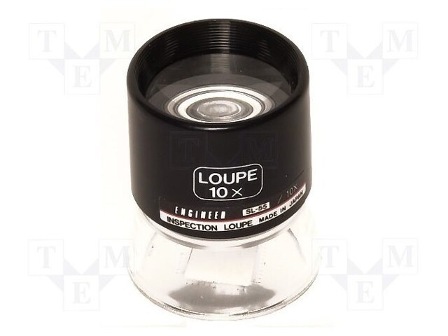 Desk magnifier; Mag: x10; Lens diam: 25mm