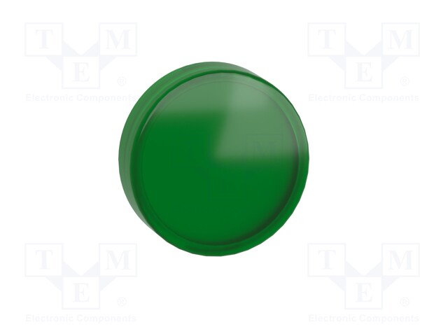 Indicator Lens, Green, Round, 22 mm, Lens, Schneider Electric Harmony XB4 & XB5 Series Pilot Lights