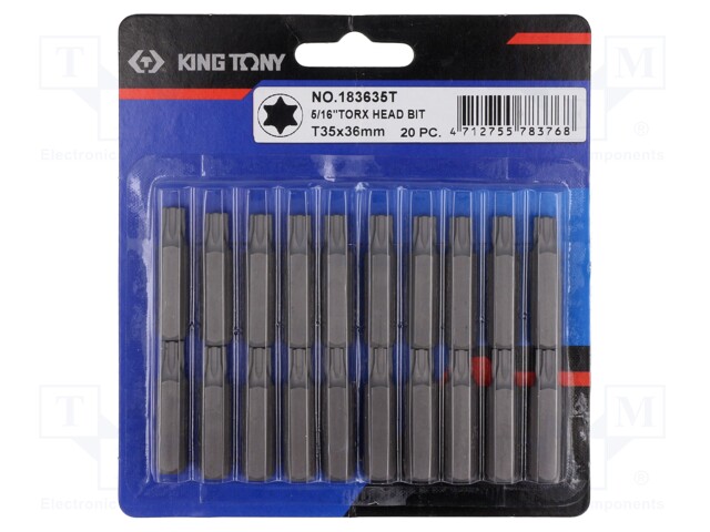 Screwdriver bit; Torx®; TX35; Overall len: 36mm