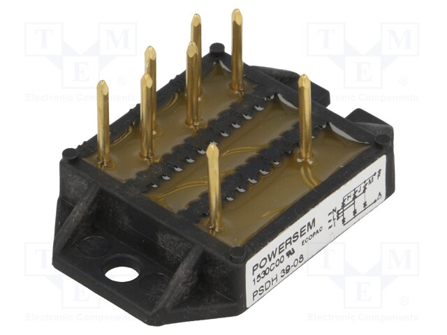 Controlled bridge rectifier; Urmax: 0.8kV; If: 39A; Igt: 25mA; THT