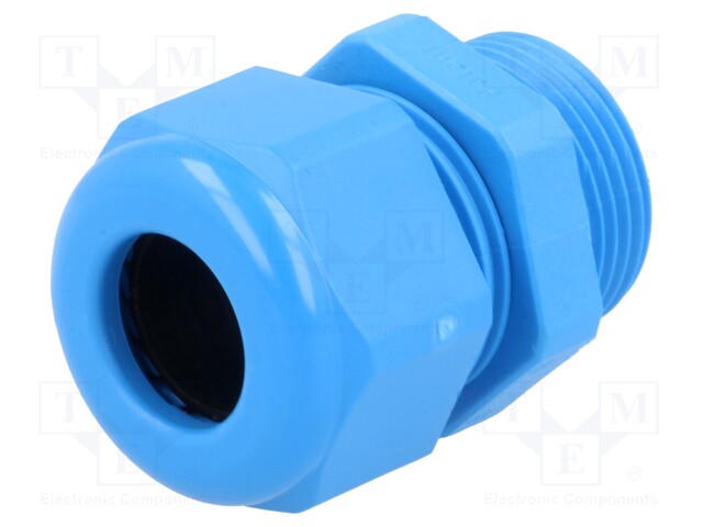 Cable gland; PG16; IP68; Mat: polyamide; blue; UL94V-0