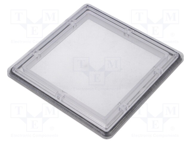 Inspection windows; polycarbonate; 118x118x11mm