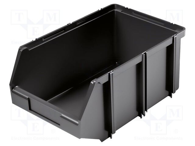 Container: cuvette; black; 300x200x140mm; CLICK BOX