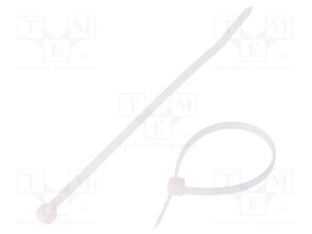 Cable tie; L: 140mm; W: 3.6mm; polyamide; 178N; natural; -40÷85°C