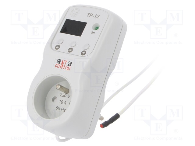 Module: regulator; digital; temperature; 220÷230VAC; IP30; 16A