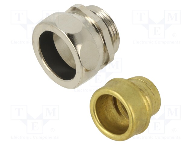 Straight terminal connector; ØBraid : 21mm; brass; SILVYN® AS-P