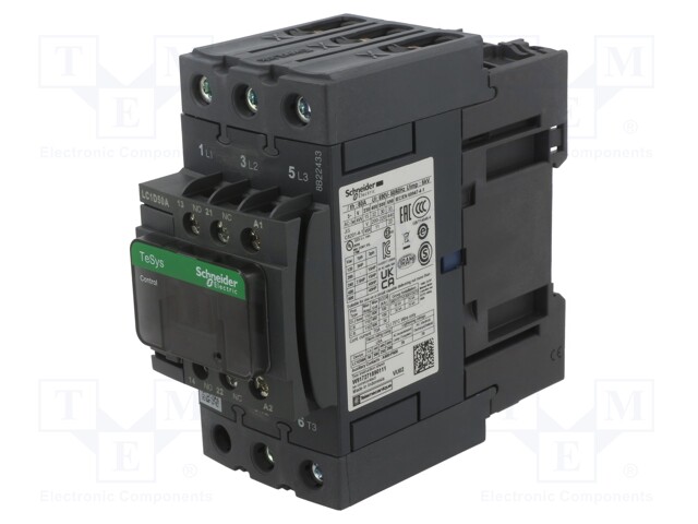 Contactor: 3-pole; NO x3; Auxiliary contacts: NO + NC; 220VAC; 50A