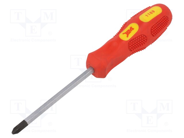 Screwdriver; Pozidriv®; for impact; PZ2; Blade length: 100mm