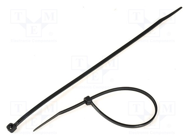 Cable tie; L: 203mm; W: 3.6mm; polyamide; 176.5N; black; Ømax: 55mm