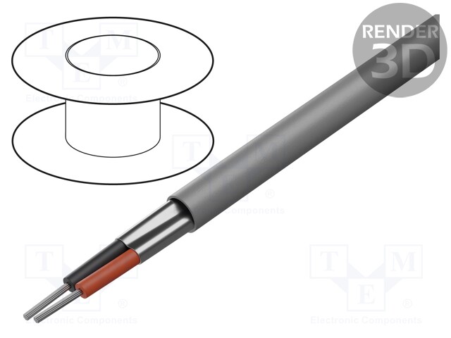 Wire; Alpha Essential C&C; 2x24AWG; shielded,Al-PET foil; PVC