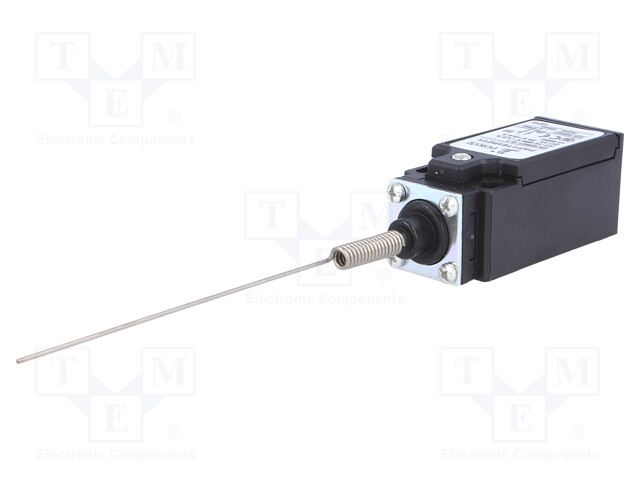 Limit switch; stainless steel spring, total length 110mm; 10A