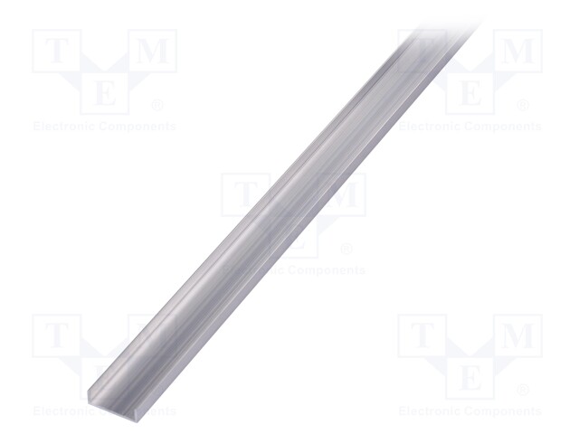 Profiles for LED modules; natural; L: 2m; aluminium; anodized