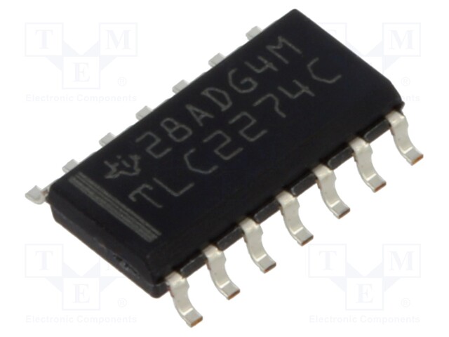 IC: operational amplifier; 2.2MHz; Ch: 4; SO14; reel,tape; IB: 100pA