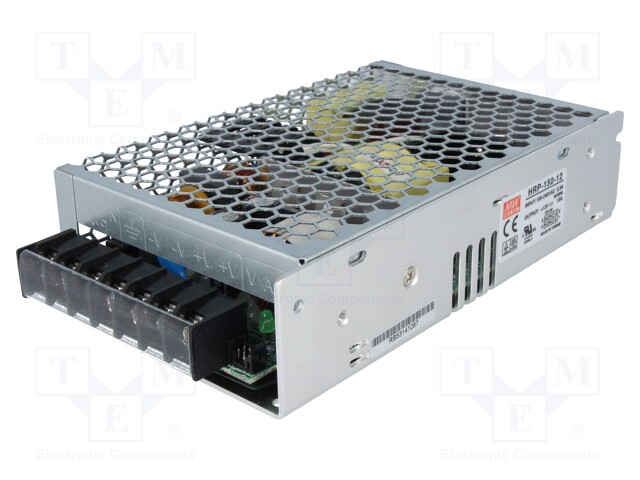 Power supply: switched-mode; modular; 156W; 12VDC; 159x97x38mm