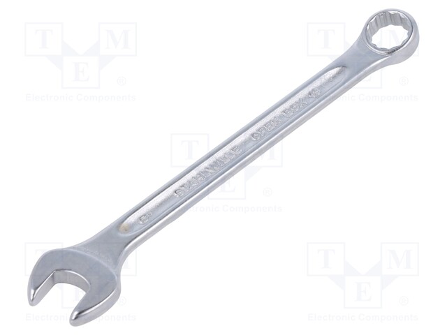 Wrench; combination spanner; 9mm; chromium plated steel; L: 120mm