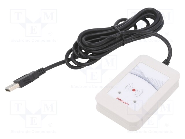 RFID reader; 4.3÷5.5V; USB; antenna; Range: 100mm; 88x56x18mm