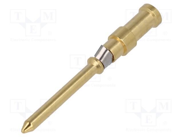 Contact; male; 0.5mm2; Han D; nickel plated,gold-plated; crimped